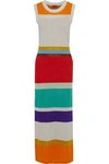 MISSONI COLOR-BLOCK KNITTED MAXI DRESS,3074457345619561421