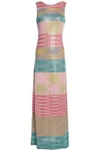 MISSONI SEQUINED JACQUARD-KNIT GOWN,3074457345619574776