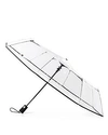 Totes 3-section Auto-open Clear Umbrella In Black/clear