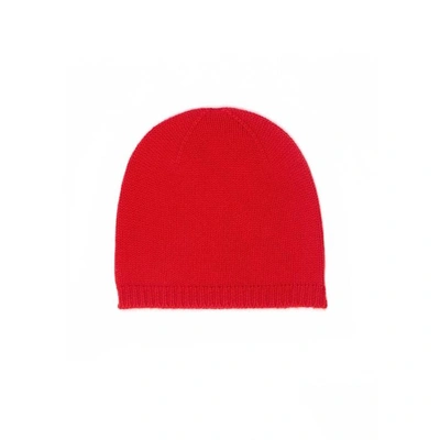 Arela Nao Cashmere Beanie In Red