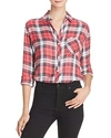 Rails Hunter Button Down Shirt In Scarlet Ash White
