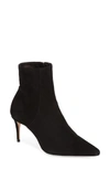 Schutz Mikki Mid Pointed Toe Bootie In Black