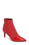 Rag & Bone Beha Pointy Toe Bootie In Red Denim