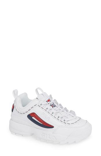 fila disruptor ii black pink shadow white
