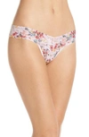 HANKY PANKY BLANCHE FLOWER LOW RISE THONG,4K1584