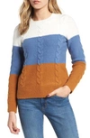ENDLESS ROSE COLORBLOCK SWEATER,CH404T