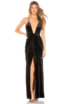 BY THE WAY. AURORA DEEP V MAXI DRESS,BTWR-WD754