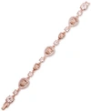 Givenchy Crystal Flex Bracelet In Silk/ Rose Gold