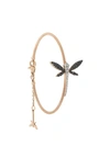 Anapsara 18kt Rose Gold Dragonfly Diamond Bracelet In Gold
