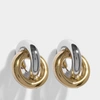 JW ANDERSON J.W. ANDERSON | Double Earrings in Silver and Gold Eco Brass