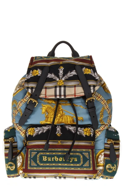 Burberry Men's Archive Scarf-print Rucksack Backpack In Multicolor