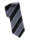 VERSACE Wide Stripe Silk Tie,0400099298995