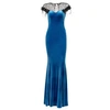 NISSA Maxi Elegant Velvet Dress