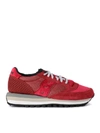 SAUCONY JAZZ TRIPLE RED SUEDE AND VELVET SNEAKER,10738963