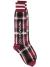 DOLCE & GABBANA CHECKED SOCKS