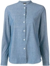 Aspesi Loose Fitted Shirt In Blue
