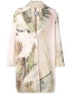 ANNTIAN ANNTIAN PAINTED SINGLE-BREASTED COAT - NEUTRALS