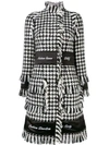 DOLCE & GABBANA HOUNDSTOOTH EMBROIDERED COAT