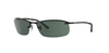 Ray Ban Rb3183 Sunglasses Grey Frame Green Lenses 63-15 In Green Classic