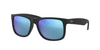 Ray Ban Ray-ban Unisex Justin Square Sunglasses, 55mm In Blue Mirror