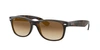 Ray Ban Standard New Wayfarer Blue Light Blocking 55mm Sunglasses In Light Brown Gradient