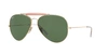 Ray Ban Outdoorsman Ii Sunglasses Gold Frame Green Lenses 62-14 In Green Classic G-15