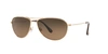 Maui Jim Sea House 60mm Polarizedplus2® Titanium Aviator Sunglasses In Copper