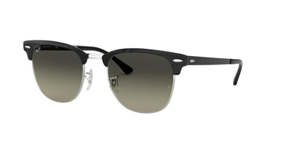 Ray Ban All-metal Clubmaster Sunglasses In Grey Gradient