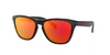 Oakley Men's Frogskins Prizm Polarized Mirrored Square Sunglasses, 54mm In Red