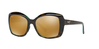 Maui Jim Orchid 56mm Polarizedplus2® Square Sunglasses In Bronze Mirror Polarized