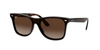 Ray Ban Blaze 141mm Wayfarer Shield Sunglasses - Light Havana Gradient In Brown Gradient