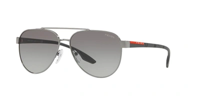 Prada Linea Rossa Man Sunglass Ps 54ts Lifestyle In Grey Gradient