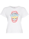 RE/DONE RE/DONE MOUTH SLIM-FIT T-SHIRT - WHITE