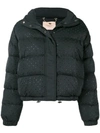 TWINSET TWIN-SET CROPPED PADDED JACKET - BLACK