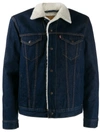 Levi's Shearling-lined Denim Jacket In Blue