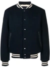 Schott Logo Patch Bomber In Blue
