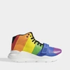 BURBERRY BURBERRY | Regis Rainbow High-Top Trainers in Multicolour Smooth Calfskin