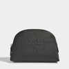 MARC JACOBS MARC JACOBS | Dome Cosmetic Vanity Case in Black Polyurethane Coated Calfskin