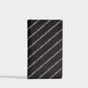 KARL LAGERFELD KARL LAGERFELD | K/Stripe Logo Travel Wallet in Black PVC