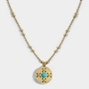 CAMILLE ENRICO Parral Necklace with Turquoise in 24K Gold-Plated Brass