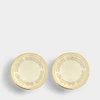 MARC JACOBS MARC JACOBS | Logo Disc Studs In Cream