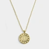 MARC JACOBS Double Sided Medallion Pendant Necklace in Gold Brass - Jewelry US