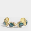 SHOUROUK SHOUROUK | Vendôme Emerald Bracelet in Gold Plated Brass and Crystals