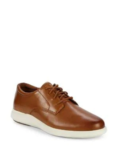 Cole Haan Zero Grand Leather Trainers In British Tan