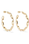 JENNIFER FISHER BABY CHAIN LINK GOLD-PLATED EARRINGS