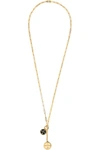 FOUNDRAE Dream Annex 18-karat gold, diamond and enamel necklace