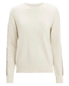 10 CROSBY Ivory Lurex Stripe Sweater,TF83928CL-IVORY-EXCL