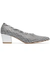 MARYAM NASSIR ZADEH RUBY 50 WOVEN LEATHER PUMPS