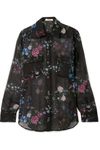 EQUIPMENT + TABITHA SIMMONS SIGNATURE FLORAL-PRINT SILK-CHIFFON SHIRT