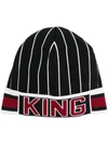 DOLCE & GABBANA STRIPED 'KING' HAT